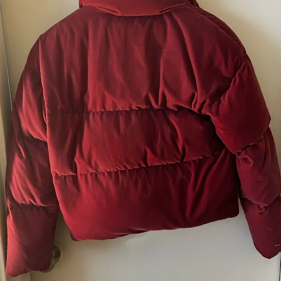 Valentine’s Day Pink Velvet Juicy Couture Down Puffer Jacket XS NWT - Picture 3 of 11